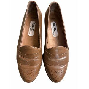 Vintage Bally Phoenix Men’s Leather Loafers Switzerland 8 Luxury Dress Shoes